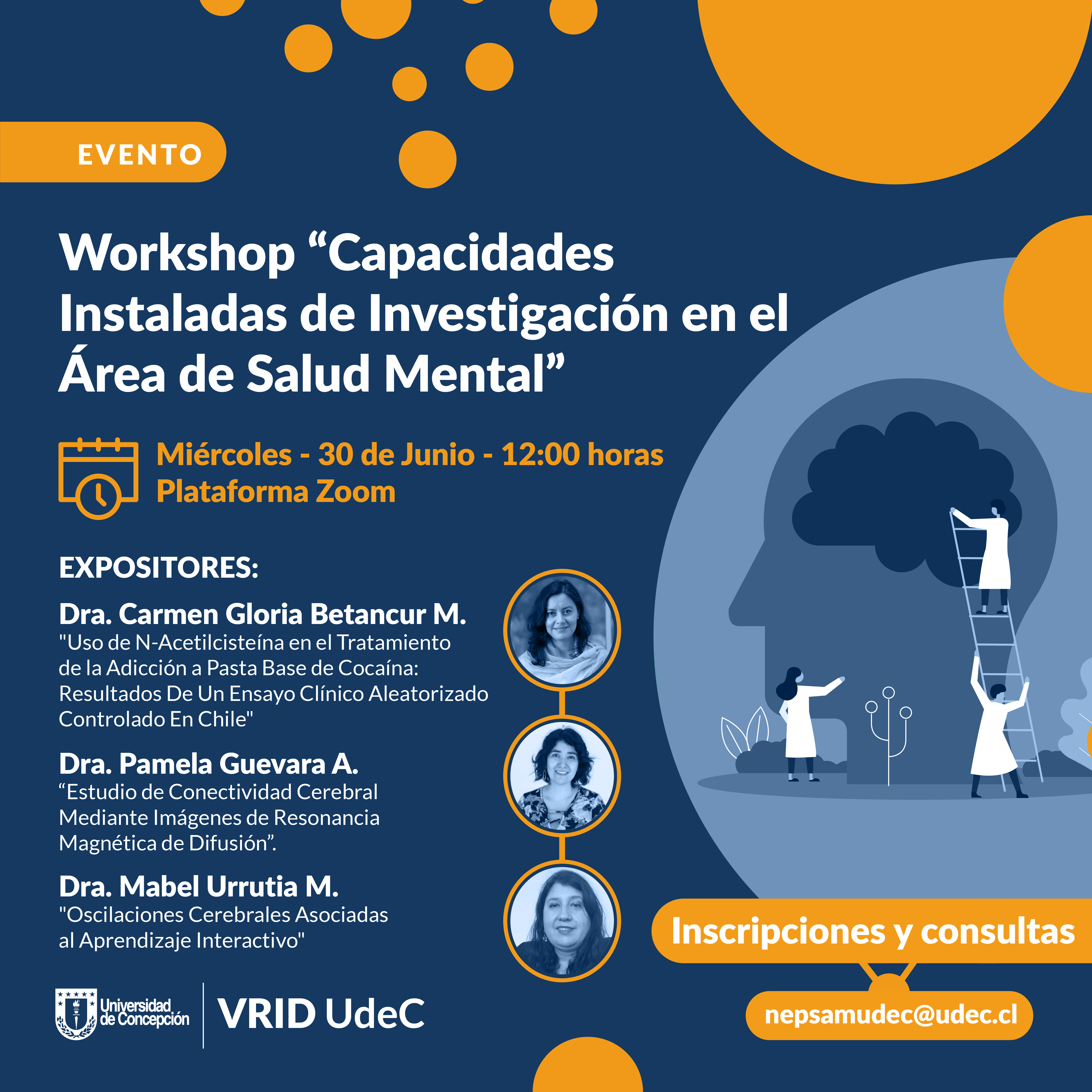 Workshop "Capacidades Instaladas de Investigación en el Área de Salud Mental"