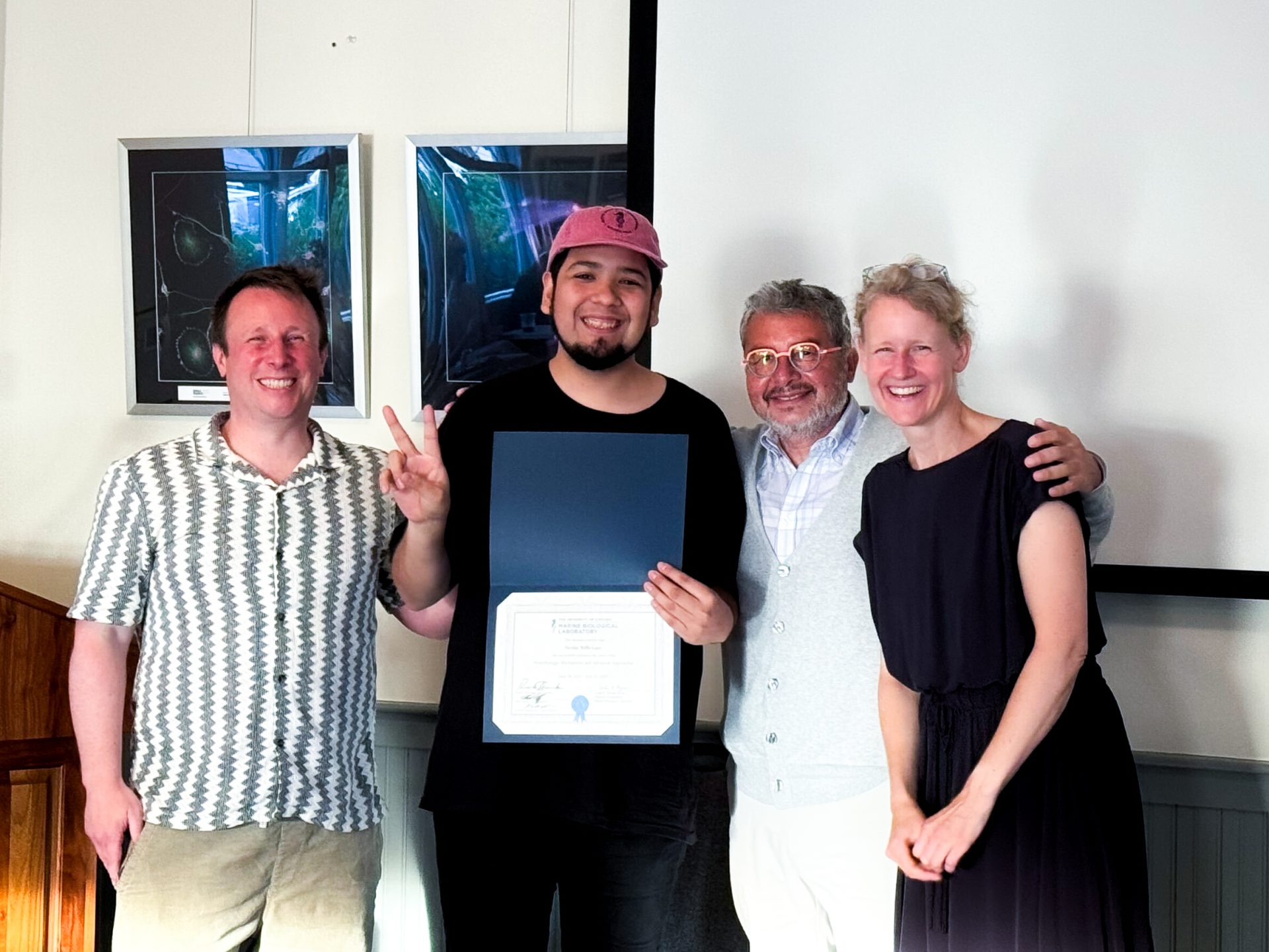 Estudiante de doctorado de la Universidad de Concepción fue seleccionado para participar en prestigioso curso de neurobiología en Woods Hole, Estados Unidos