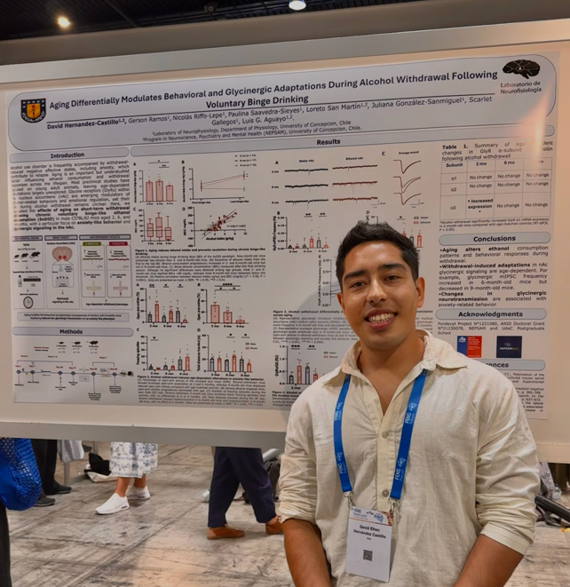 NEPSAM presente en FENS 2026: estudiante doctoral expone resultados de investigación sobre alcohol y envejecimiento.