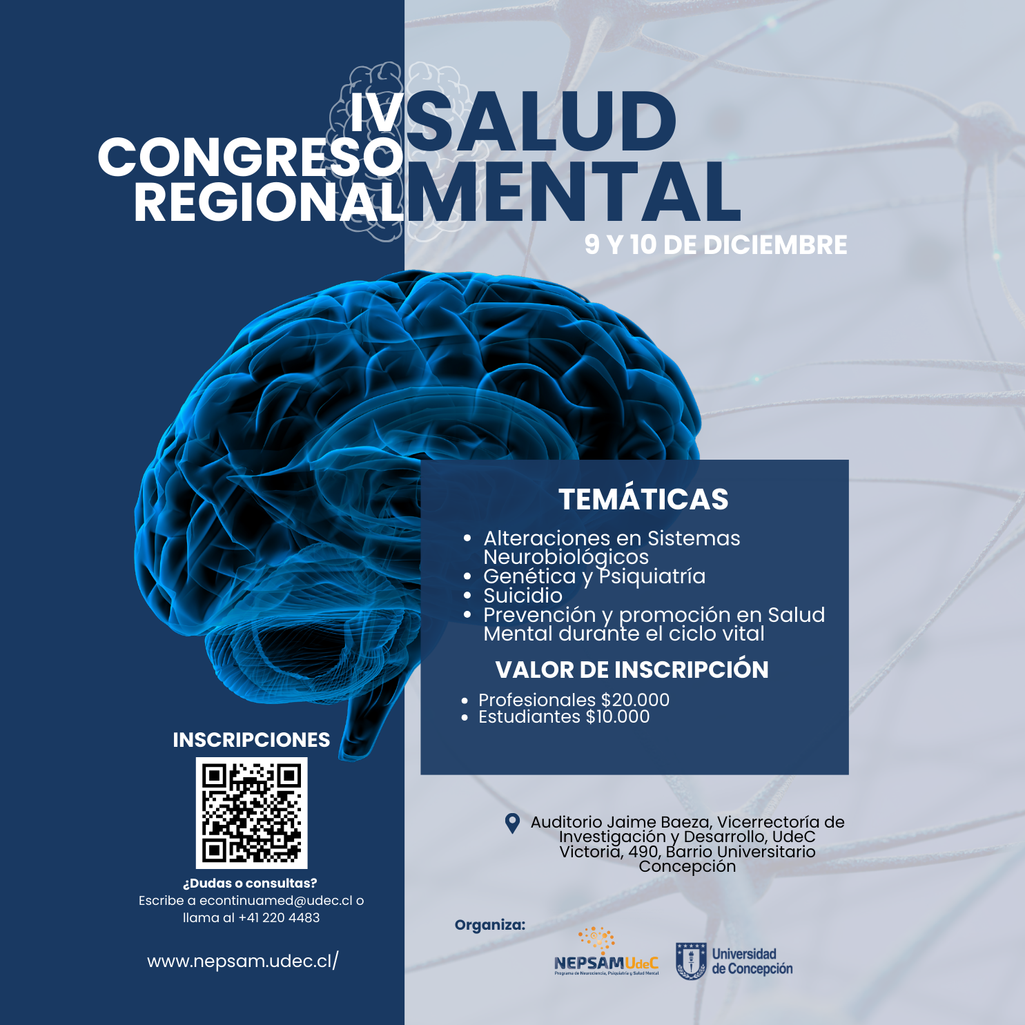 IV Congreso Regional en Salud Mental: “Un espacio de reflexión y acción para enfrentar los desafíos en salud mental”