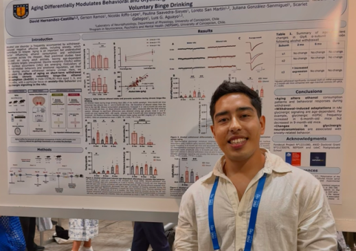 NEPSAM presente en FENS 2026: estudiante doctoral expone resultados de investigación sobre alcohol y envejecimiento.
